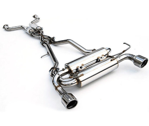 Invidia 07+ Infiniti G37 Coupe Gemini Rolled Stainless Steel Tip Cat-back Exhaust - HS07IG7GIS