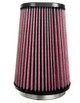 K&N Universal Round Clamp-On Air Filter 4-1/2in FLG, 5-7/8in B, 3-1/4in X 4-1/2in T, 8in H - RU-1021 Photo - out of package