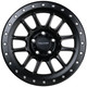 Falcon Wheels T7 Series - Matte Black w/Black Ring - 17x9 ET -12 / 5x127