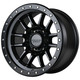 Falcon Wheels T7 Series - Matte Black w/Black Ring - 17x9 ET -12 / 6x139.7