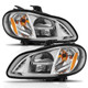 ANZO 2002-2014 Freightliner M2 LED Crystal Headlights Chrome Housing w/ Clear Lens (Pair) - 131031