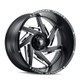 AMERICAN TRUXX SPIRAL AT1906 BLACK/MILLED 20X10 8-165.1 -24MM 125.2MM - AT1906-2181M-24