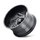 AT1906-21042M AMERICAN TRUXX SPIRAL AT1906 BLACK/MILLED 20X10 5-139.7 -24MM 110.5MM - AT1906-2197M-24