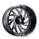 AT1907-221297M AMERICAN TRUXX XCLUSIVE AT1907 BLACK/MILLED 22X12 8-180 -44MM 124.2MM - AT1907-22278M-44