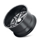 ATF1909-221297M ARIES AMERICAN TRUXX FORGED ARIES ATF1909 MATTE BLACK/MILLED 22X12 8-180 -44MM 124.2MM - ATF1909-22278-44M
