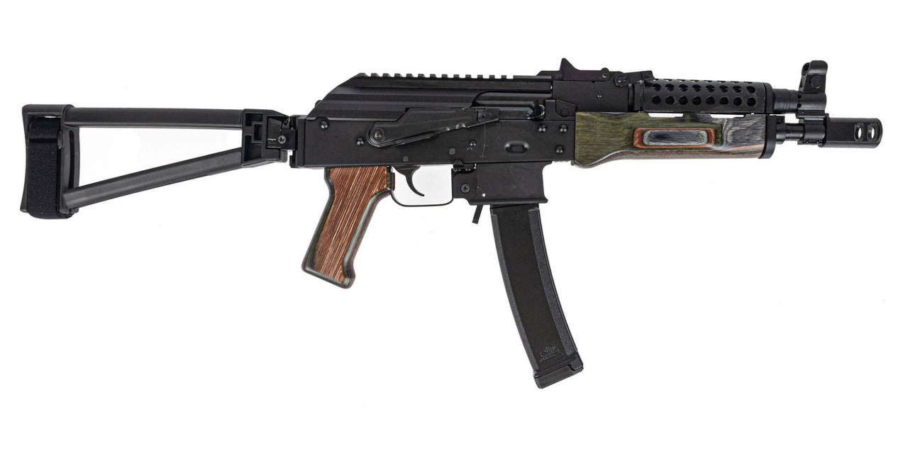 PSA AK-V 9MM TRIANGLE FOLDING PISTOL WITH CHEESE GRATER UPPER HAND