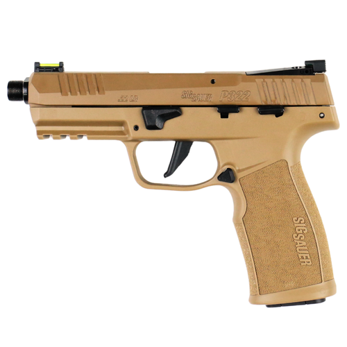 SIG SAUER P322 FDE .22 LR 20-RD THREADED BRL OPTIC READY