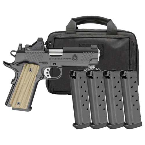 SPRINGFIELD ARMORY 1911 OPERATOR AOS GEAR PACK .45 ACP 4.2" BRL 8-RDS W/ VIRIDIAN RFX11, 4 MAGS