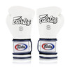 Fairtex BGV9 Mexican Style White Blue Muay Thai Boxing Glove - Heavy Hitter