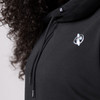 Women’s Cozy Fleece Cropped Hoodie - Black - 4