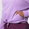 Women’s Cozy Fleece Cropped Hoodie - Lavender - 5