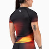 Women's Apex Nova Short Sleeve Rash Guard - Sunburst Orange - 2