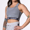 Women’s Crossback Sports Bra - Grey - 1