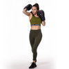 Women’s Crossback Sports Bra - Olive - 6