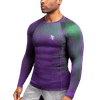 Fusion Long Sleeve Rash Guard - Purple/Green - 1