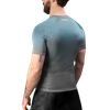 Fusion Short Sleeve Rash Guard - Grey/Aqua - 2