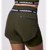 Women’s Mid Rise Layered Shorts - Olive - 2