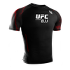 UFC BJJ Men’s Short Sleeve Rash Guard - Black/Red - 1