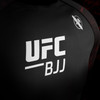 UFC BJJ Men’s Short Sleeve Rash Guard - Black/Red - 3