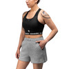 Women’s Quilted Training Shorts - Heather Grey - 2