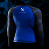 UFC BJJ Women’s Long Sleeve Rash Guard - Black/Blue - 2