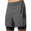 Men’s Layered Performance Shorts - Dark Grey - 1