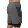 Men’s Layered Performance Shorts - Dark Grey - 2