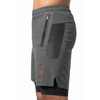 Men’s Layered Performance Shorts - Dark Grey - 3