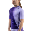 Kids Apex Nova Short Sleeve Rash Guard - Cosmic Purple - 1
