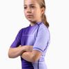 Kids Apex Nova Short Sleeve Rash Guard - Cosmic Purple - 3