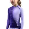 Kids Apex Nova Long Sleeve Rash Guard - Cosmic Purple - 1
