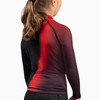 Kids Apex Nova Long Sleeve Rash Guard - Eclipse Red - 2
