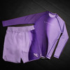 Kids Apex Nova Long Sleeve Rash Guard - Cosmic Purple - 6