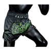 Fairtex BS1924 Racer Black Slim Cut Muay Thai Boxing Shorts