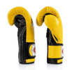 Fairtex BGV9 Mexican Style Yellow Black Piping Muay Thai Boxing Glove - Heavy Hitter