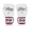 Fairtex BGV1 White/Black/Red Muay Thai Boxing Glove