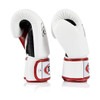 Fairtex BGV1 White/Black/Red Muay Thai Boxing Glove