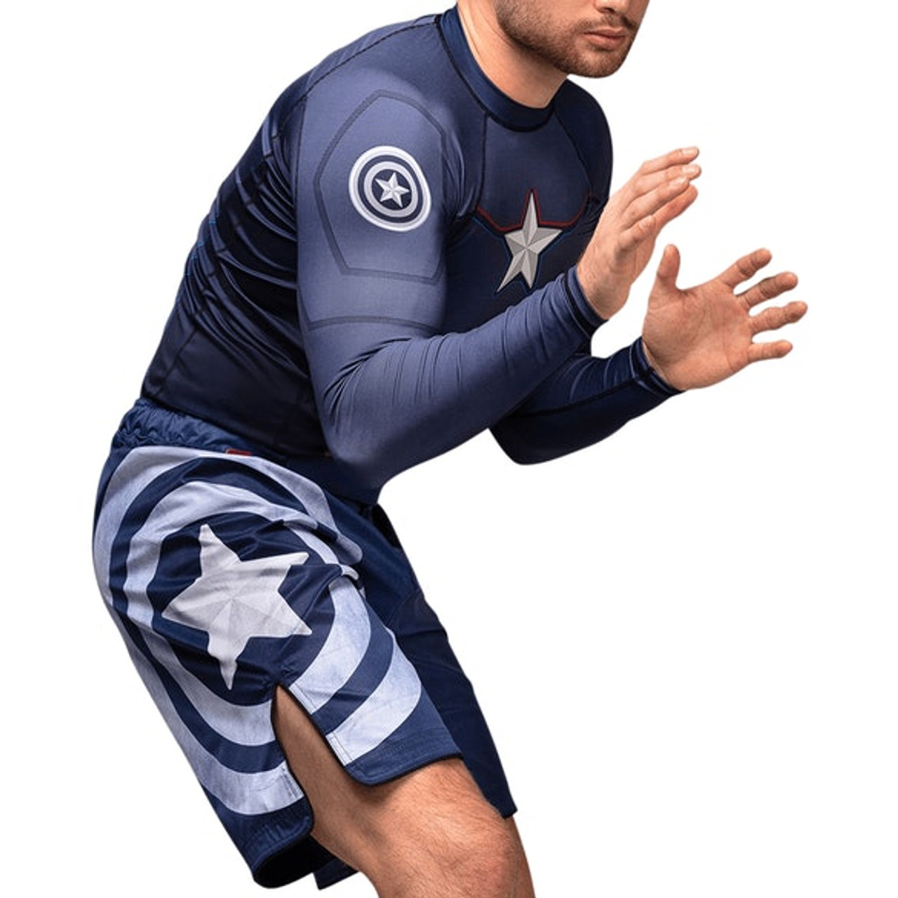 Hayabusa Captain America Long Sleeve Rash Guard