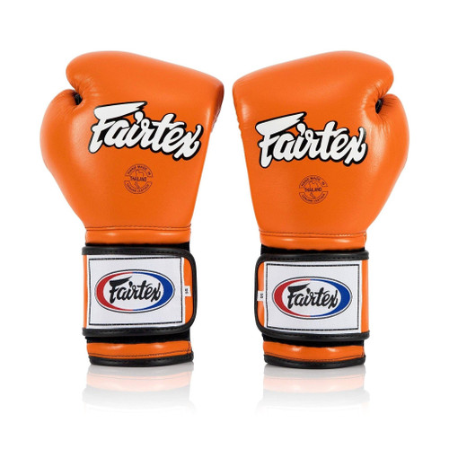 Fairtex BGV9 Mexican Style Orange Black Muay Thai Boxing Glove - Heavy Hitter
