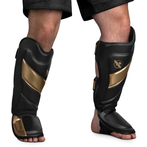 T3 Striking Shin Guards - Black/Gold - 2