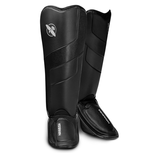 T3 Full Back Shin Guards - Black - 1