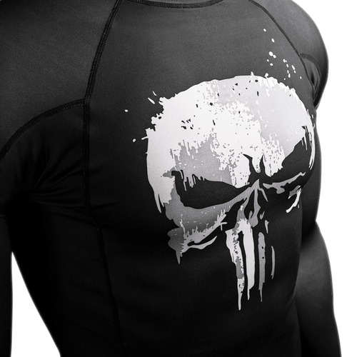 Marvel's The Punisher Long Sleeve Rash Guard - 4