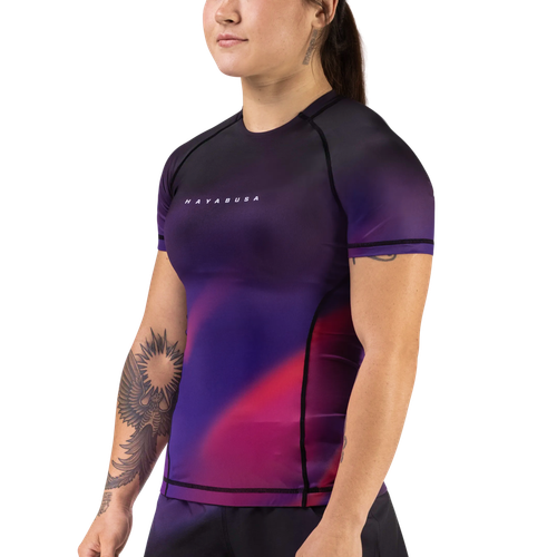 Women's Apex Nova Short Sleeve Rash Guard - Ultraviolet Purple - 1