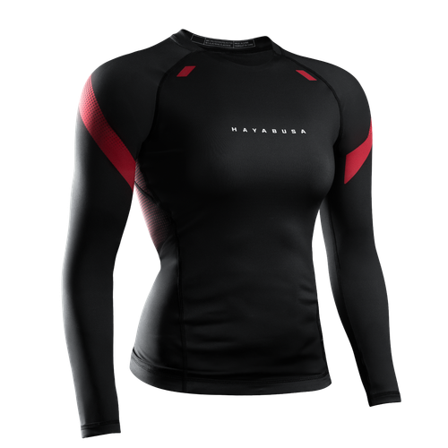 Women’s Pro Ranked Long Sleeve Rash Guard - Black - 1