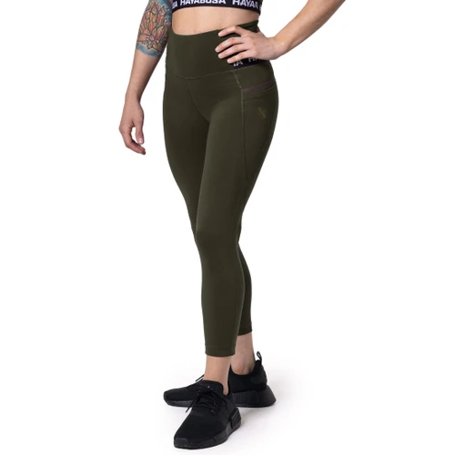 Women’s High Rise 3/4 Leggings - Olive - 1