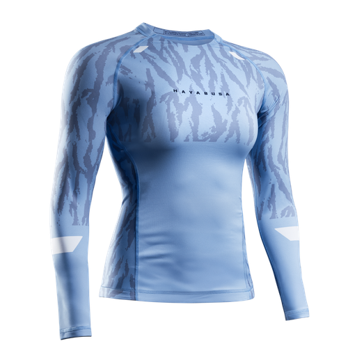 Women's Apex Vantage Long Sleeve Rash Guard - Crystal Blue - 1