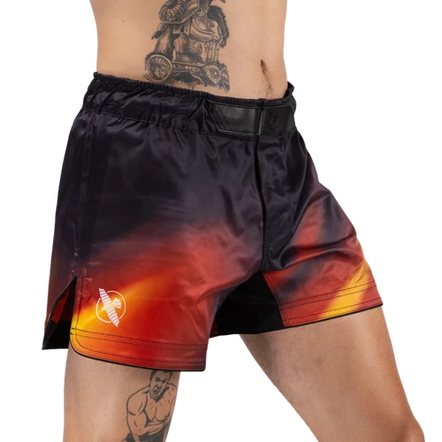 Men’s Apex Nova Mid-Thigh Fight Shorts - Sunburst Orange - 1