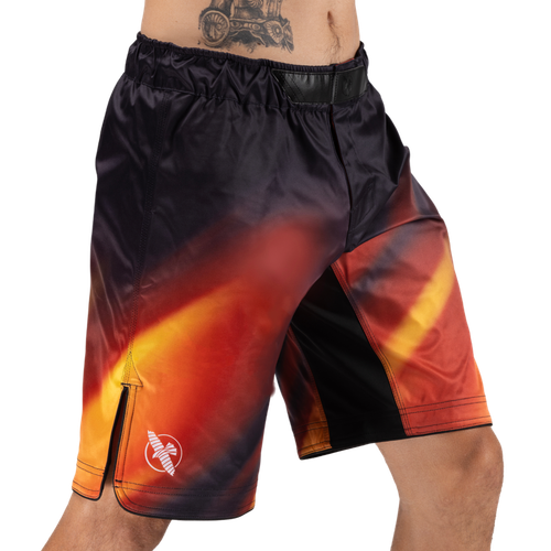 Men’s Apex Nova Full-Length Fight Shorts - Sunburst Orange - 1