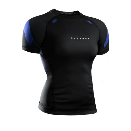 Women’s Pro Ranked Short Sleeve Rash Guard - Blue - 1