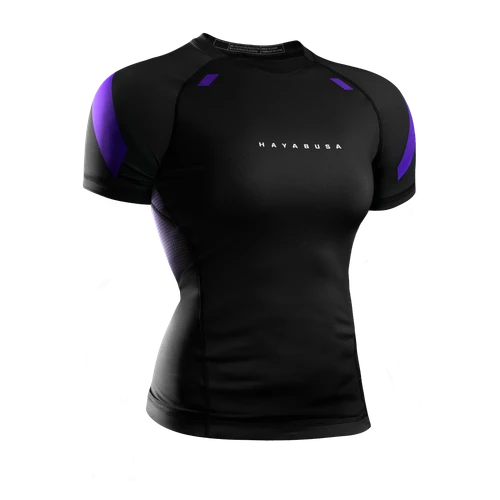 Women’s Pro Ranked Short Sleeve Rash Guard - Purple - 1